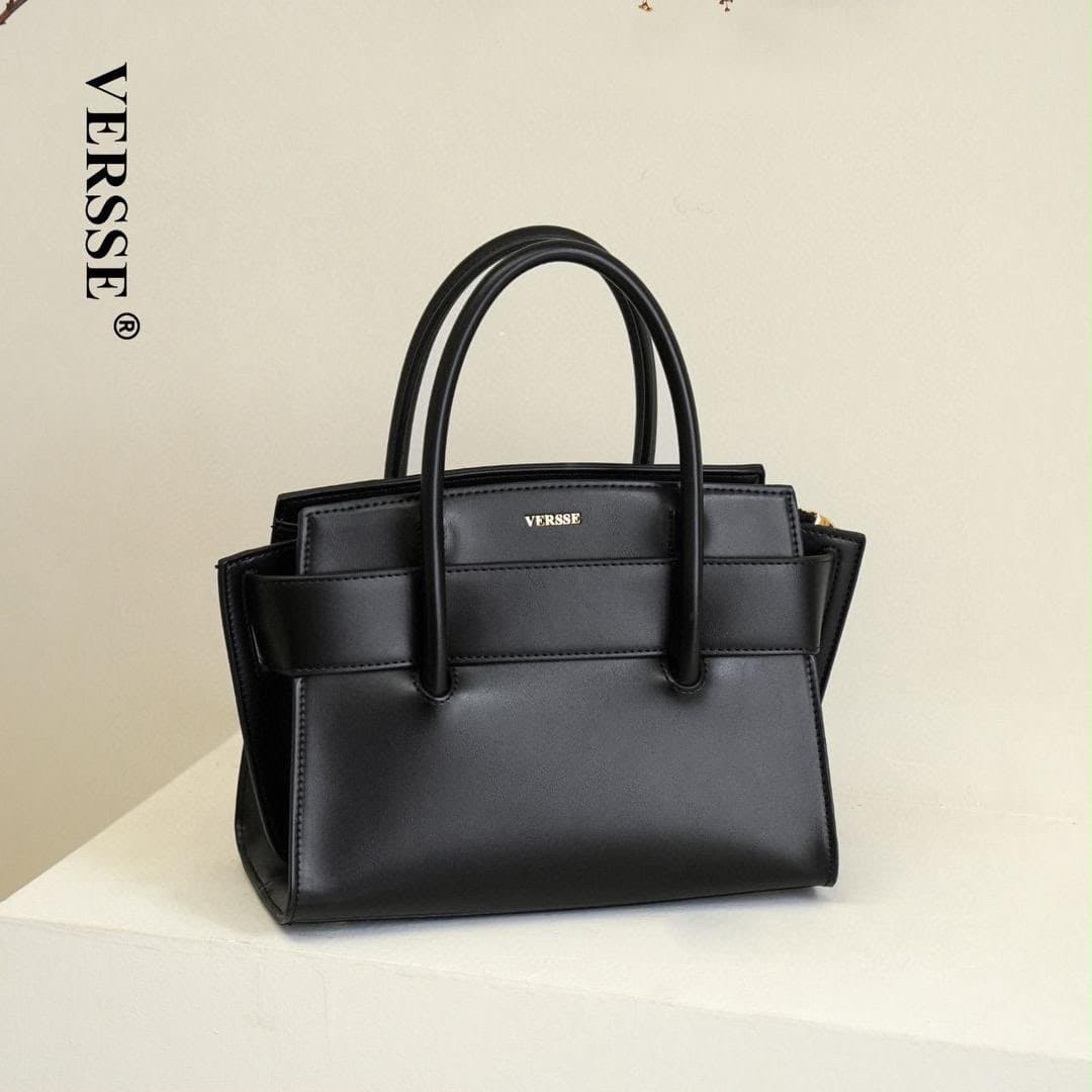 VERSSE Classic Detail Handle Structured Bag