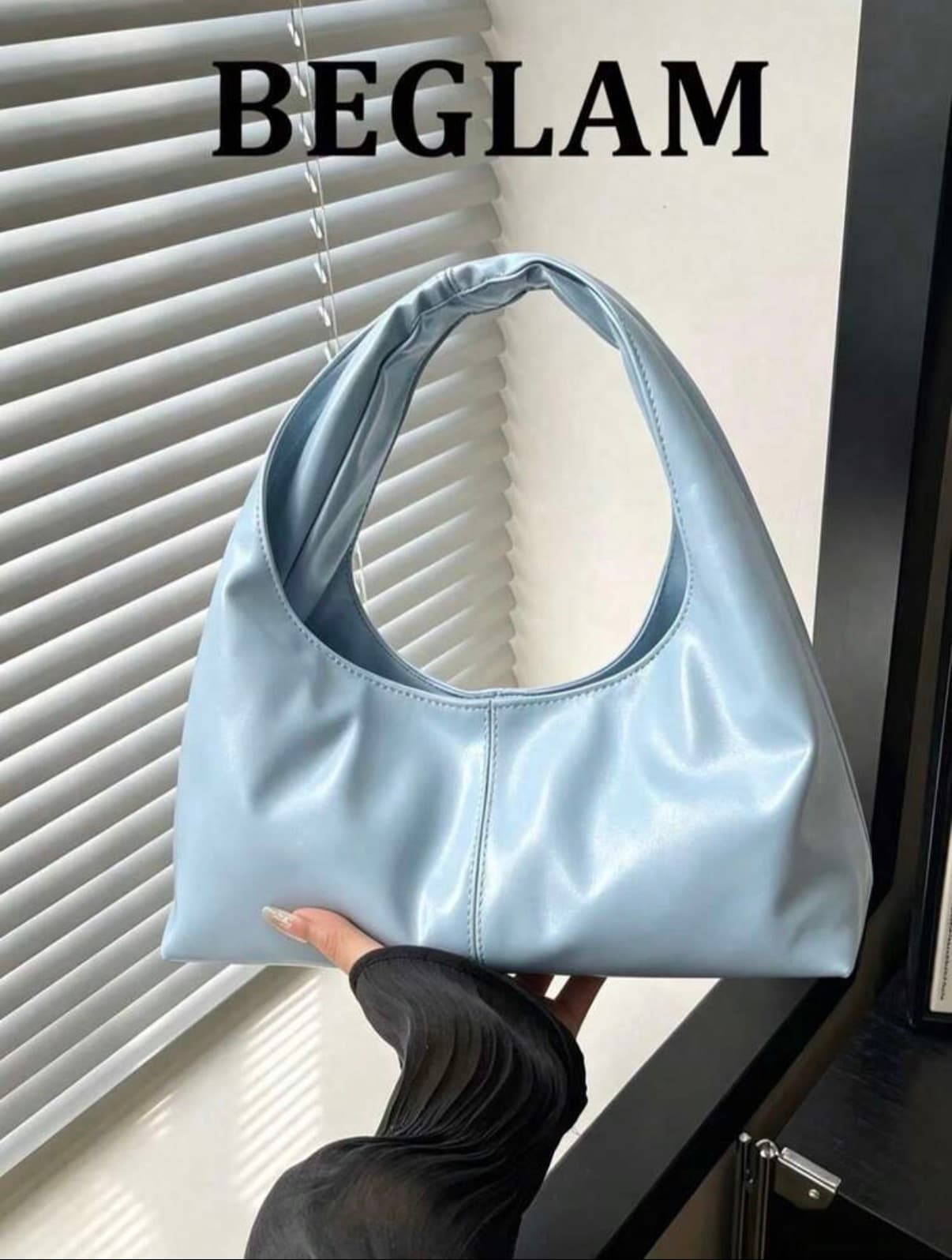 Fashionable Retro Pleated Cloud Handbag, Versatile Casual Shoulder Bag For Women, Crescent Moon Shape