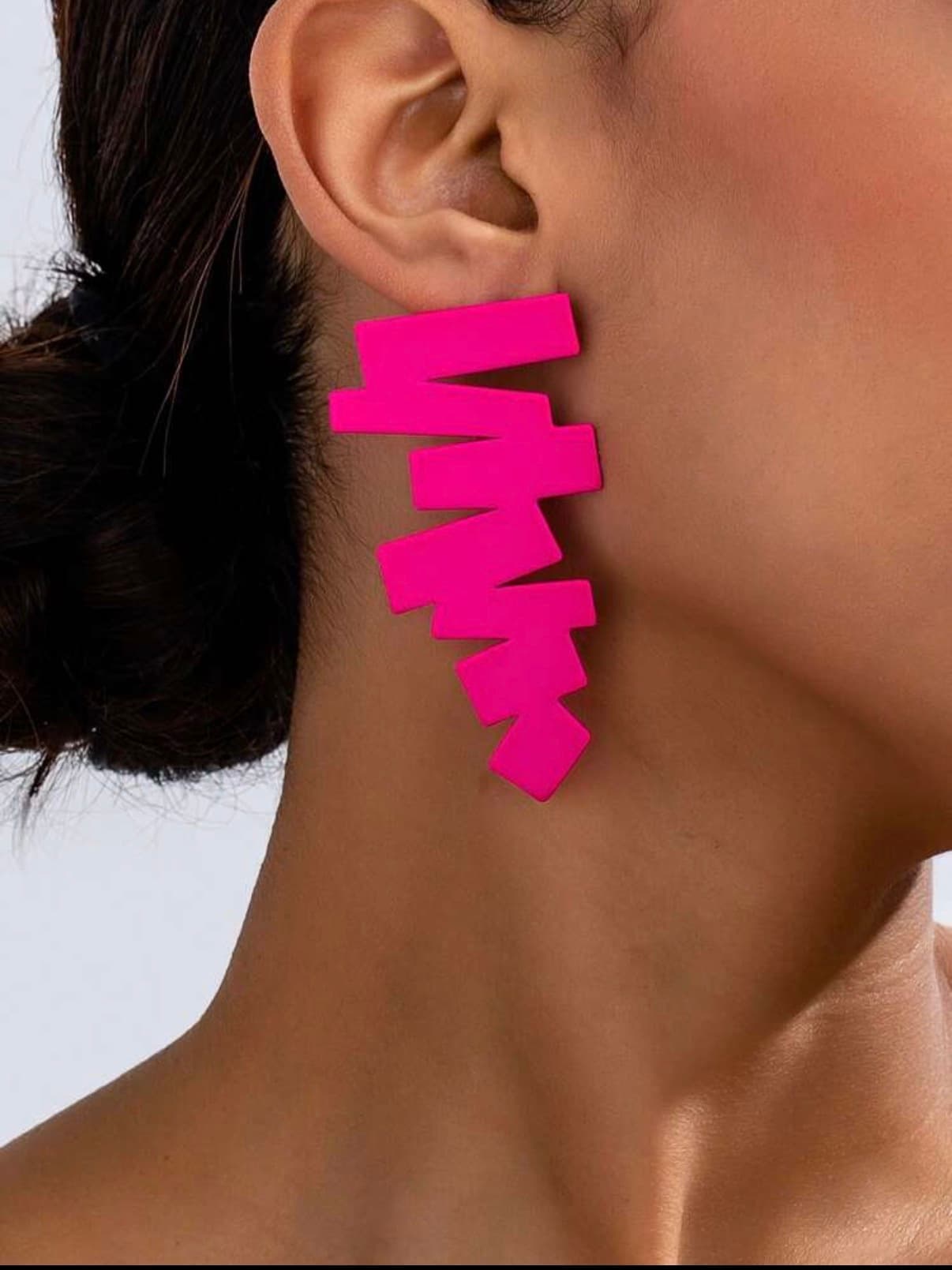 1 Pair Asymmetrical Geometric Design — image 1 of 2
